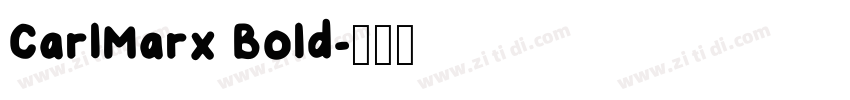 CarlMarx Bold字体转换